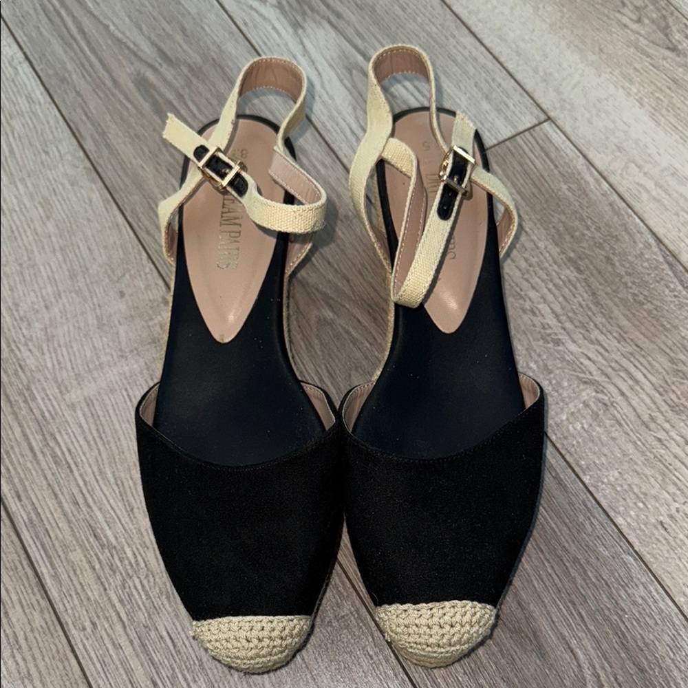Stylish Black and Cream Women's Sandals